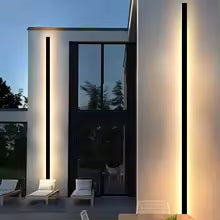 Modern Waterproof Led Porch Wall Light, Ip65 Rated, Rainproof, Garage Door Illumination.
