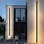 Modern Waterproof Led Porch Wall Light, Ip65 Rated, Rainproof, Garage Door Illumination.