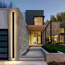 Modern Waterproof Led Porch Light, Ip65 Rated, Rainproof, Perfect For Garage Door Area.