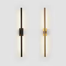 Modern Black Gold Linear Led Wall Lamp For