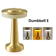 Luz LED de mesa táctil de Metal, Lámpara decorativa de escritorio, luces nocturnas recargables para Bar, mesa de centro, restaurante, luz decorativa