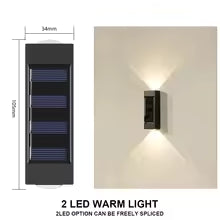 1-10PCs Solar Wall Lights Outdoor Waterproof Solar Lights LED Lighting For Home Garden Yard Fence Decor Lamps