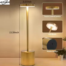 Lámparas de Mesa Táctiles Inalámbricas LED AITHEA, Lámpara de Escritorio Recargable, Lámpara de Noche Creativa, Barra de Luz Ambiental, Decoración de Habitación