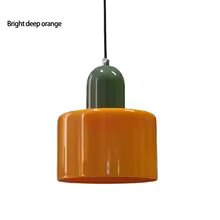 Nordic Modern Glass Bedroom Bedside Long Line Small Chandelier Restaurant Bar Chandelier Simple Lighting Atmosphere Lamp E27