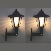 2Pcs Solar Outdoor Light Garden Sunlight Wall Lamp Home Villa Balcony Wall Light Terrace Decorative Atmosphere Lights Energy