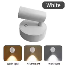 Base magnética USB recargable LED luz de pared inalámbrica Interruptor táctil negro blanco oro plateado lámpara de noche regulable para lectura