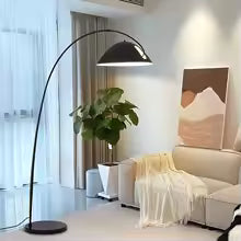 Modern Creative Arc Floor Lamp Black Marble Base Fishing Standing Lamp For Living Room Bedroom Indoor Home Led Floor Lighting