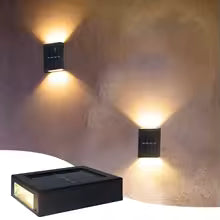 LED Solar Light Outdoor Waterproof Solar Wall Lamp Up and Down Lighting Garden Stairs Fence Decoration Sunlight Powered Lamp