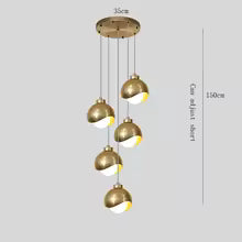 Bedroom Bedside Hanging Pendant Lamp Glass ball LED Chandelier Lighting Ceiling Modern Interior Home Decor Lights Dining Kitchen