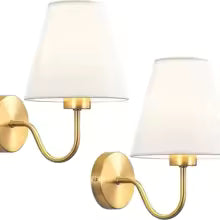 Modern Fabric Wall Lamps Retro Bedside Wall Lamp Living Room Wall Lights Simple Loft Wall Sconce Lighting Fixture AC85-265V E27