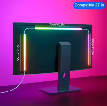 Computer Screen Light Strip Monitor RGBIC Bluetooth LED Lights Ambient Lighting Music Sycn APP Control PC Backlight Game Room