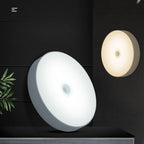 LED Smart Human Body Sensor Night Lamp Emergency Automatic Lighting USB Charging Wireless Magentic Suction Use Night Light