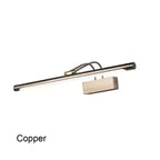 Led Bathroom Wall Light Black Copper AC90-265V Interior Wall Lamp Picture Light Modern Apply Wall Lighting 8W Wall Sconce
