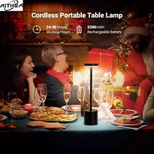 Lámparas de Mesa Táctiles Inalámbricas LED AITHEA, Lámpara de Escritorio Recargable, Lámpara de Noche Creativa, Barra de Luz Ambiental, Decoración de Habitación