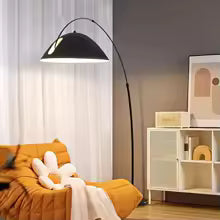Modern Creative Arc Floor Lamp Black Marble Base Fishing Standing Lamp For Living Room Bedroom Indoor Home Led Floor Lighting