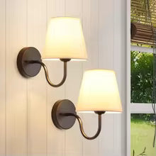 Modern Fabric Wall Lamps Retro Bedside Wall Lamp Living Room Wall Lights Simple Loft Wall Sconce Lighting Fixture AC85-265V E27