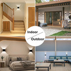 LED Wall Lamps 7W Cold White Warm White Waterproof Outdoor Interior Modern Nordic Square Wall Lights For Indoor Garden Corridors