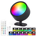 LED Magnetic Wall Lights Wireless Rechargeable Wall Lamp 360° Rotation Ambient Light With Remote Spotlight Wall Sconce RoomDecor