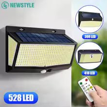 1/4PCS Solar Motion Sensor Lights Outdoor 528/418 LED Solar Flood Light Waterproof Garden Yard Patio Wall Security Lighting