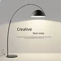 Modern Creative Arc Floor Lamp Black Marble Base Fishing Standing Lamp For Living Room Bedroom Indoor Home Led Floor Lighting