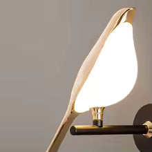Nordic Golden Bird LED Wall Lights Parlor Bar Creative Wall Lamps Novelty Sconces Bedroom Bedside Lamp Living Room Decoration