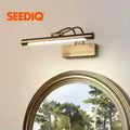 Led Bathroom Wall Light Black Copper AC90-265V Interior Wall Lamp Picture Light Modern Apply Wall Lighting 8W Wall Sconce
