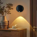 Magnetic Base USB Rechargeable LED Cordless Wall Light with Touch Switch Black White Magnet Dimmable Bedside Lamp for Reading