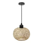 Bamboo Pendant Lamp Hanging Lamp Handmade Rattan Chandelier Fixture Restaurant Dining Room Indoor Lighting AC85-260V