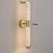 Nordic Bubbles Crystal Rod LED Wall Lamp Bedroom Bedside Living Room Wall Light Aisle Interior Home decoration AC85-265V
