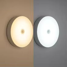 USB Rechargeable LED Night Light with Switch, Motion Sensor Magnetic Wireless Lamp, Warm White No Flicker for Closet Bed Cabinet