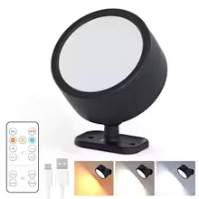 LED Magnetic Wall Lights Wireless Rechargeable Wall Lamp 360° Rotation Ambient Light With Remote Spotlight Wall Sconce RoomDecor