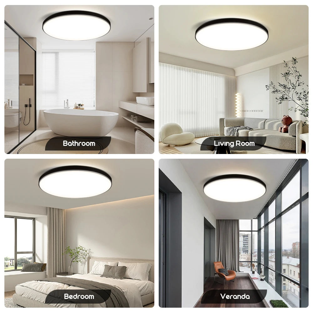 220V Ultra Thin LED Ceiling Light Waterproof Modern Ceiling Lamp 18W 30W/40W For Living Room Bedroom Kitchen Lighting Fixture