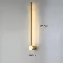 Nordic Art Design Minimalist Long Line Wall Lamps Modern Simple Living Room Home Decoration Luxury Hotel High-end Wall Light LED