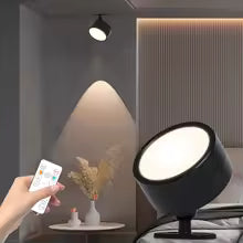 LED Magnetic Wall Lights Wireless Rechargeable Wall Lamp 360° Rotation Ambient Light With Remote Spotlight Wall Sconce RoomDecor