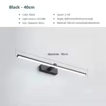 Modern LED Vanity Mirror Wall Light for Bathroom Makeup Mirror Headlamp Indoor Lighting Fixture Sconce Decor