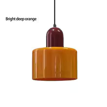 Nordic Modern Glass Bedroom Bedside Long Line Small Chandelier Restaurant Bar Chandelier Simple Lighting Atmosphere Lamp E27