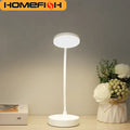 HOMEFISH Portable LED Desk Lamp USB Plug Battery Powered 3 Color Stepless Dimming Eye Protection Light for Bedroom Bedside Study