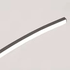 Contemporary Dining Room Pendant Light Sleek LED Arc Hanging Lamp Adjustable Brightness Energy Efficient Ideal for Kitchen Resta