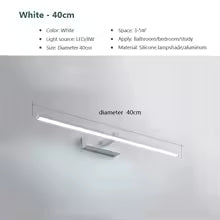 Led Mirror Lights Wall Lamps Bathroom Waterproof White Black LED Flat Lamp Modern Indoor Wall lamp Bathroom Lighting Make Up
