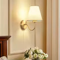 Modern Fabric Wall Lamps Retro Bedside Wall Lamp Living Room Wall Lights Simple Loft Wall Sconce Lighting Fixture AC85-265V E27