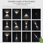 LED Wall Lamps 7W Cold White Warm White Waterproof Outdoor Interior Modern Nordic Square Wall Lights For Indoor Garden Corridors