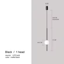Nordic Simple Glass Ball Pendant Lights Dining Room Bedroom Decor Hanging Lamp Restaurant Bar Suspension Chandeliers Lighting