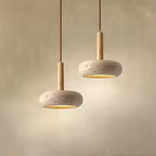 2024 New Hot Selling Pendant Lamps Wabi Sabi Circular Yellow Stone Commercial Home Decoration Restaurant Room LED Droplight