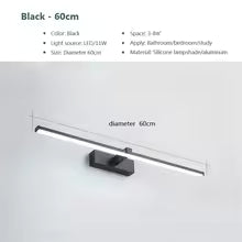 Modern LED Vanity Mirror Wall Light for Bathroom Makeup Mirror Headlamp Indoor Lighting Fixture Sconce Decor