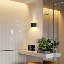 LED Wall Lamps 7W Cold White Warm White Waterproof Outdoor Interior Modern Nordic Square Wall Lights For Indoor Garden Corridors