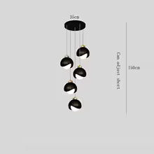 Bedroom Bedside Hanging Pendant Lamp Glass ball LED Chandelier Lighting Ceiling Modern Interior Home Decor Lights Dining Kitchen