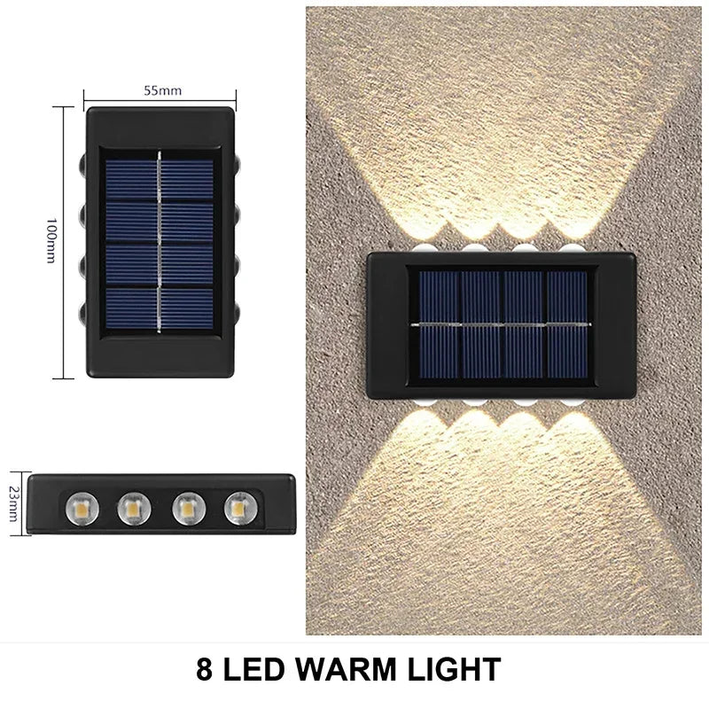 Brighten Your Outdoor Space With Adjustable Solar Wall Lamps! Waterproof & Perfect For Home And Garden.