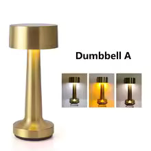 Luz LED de mesa táctil de Metal, Lámpara decorativa de escritorio, luces nocturnas recargables para Bar, mesa de centro, restaurante, luz decorativa