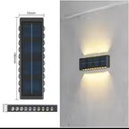 Solar Wall Lights Outdoor Warm/White Solar Wall Mount Porch Lamp Up And Down Lighting For Garden Street Landscape Balcony Patio