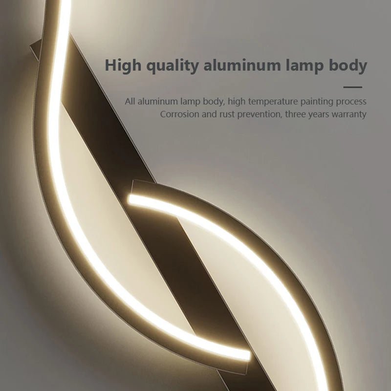 Modern Led Wall Lamp, Minimalist Bedroom Bedside Lighting, Living Room Fixture.